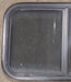 Used Black Radius Opening Window : 29 1/2" W x 17 1/2" H x 1 3/4" D - Young Farts RV Parts