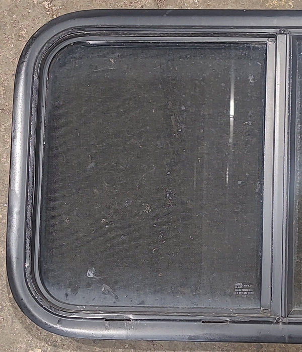 Used Black Radius Opening Window : 29 1/2" W x 17 1/2" H x 1 3/4" D