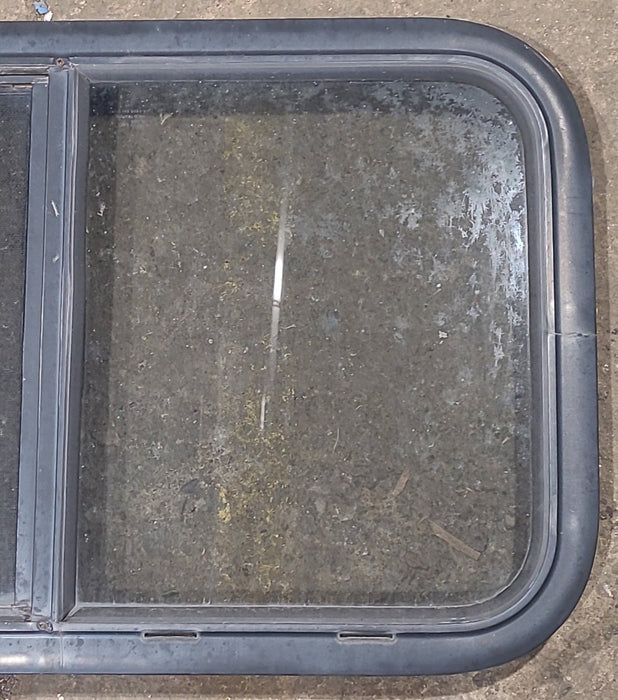 Used Black Radius Opening Window : 29 1/2" W x 17 1/2" H x 1 3/4" D