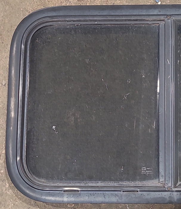 Used Black Radius Opening Window : 29 1/2" W x 17 1/2" H x 1 3/4" D