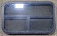 Used Black Radius Opening Window : 29 1/2" W x 17 1/2" H x 1 7/8" D - Young Farts RV Parts