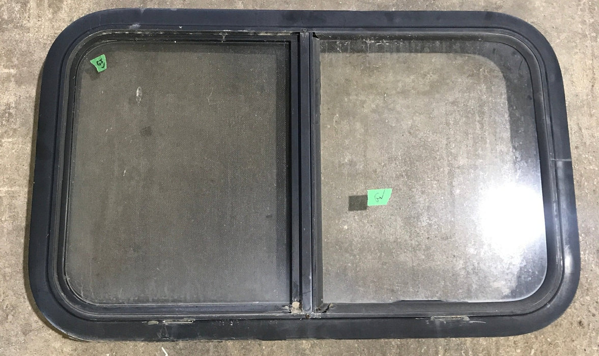 Used Black Radius Opening Window : 29 1/2" W x 17 1/2" H x 2" D