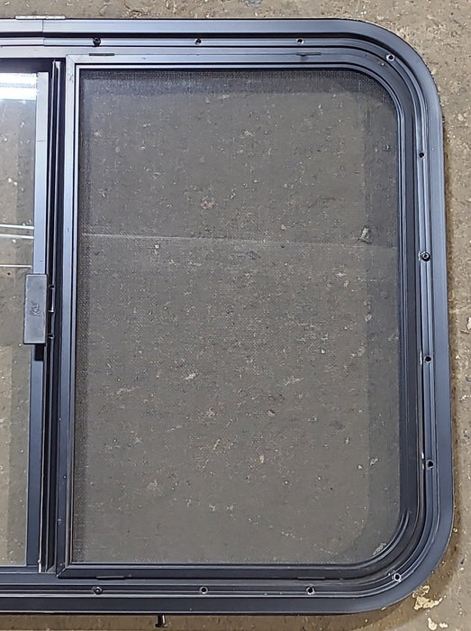 Used Black Radius Opening Window : 29 1/2" W x 21 1/2" H x 1 1/4" D