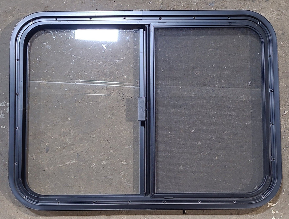 Used Black Radius Opening Window : 29 1/2" W x 21 1/2" H x 1 1/4" D