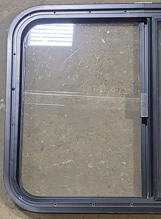 Used Black Radius Opening Window : 29 1/2" W x 21 1/2" H x 1 1/4" D