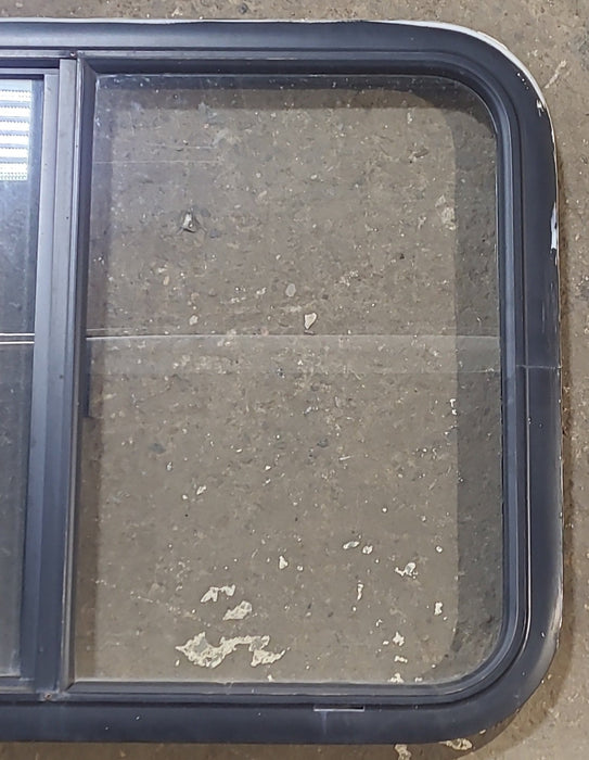 Used Black Radius Opening Window : 29 1/2" W x 21 1/2" H x 1 1/4" D