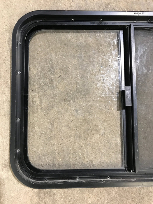 Used Black Radius Opening Window : 29 1/2" W x 21 1/2" H x 2" D