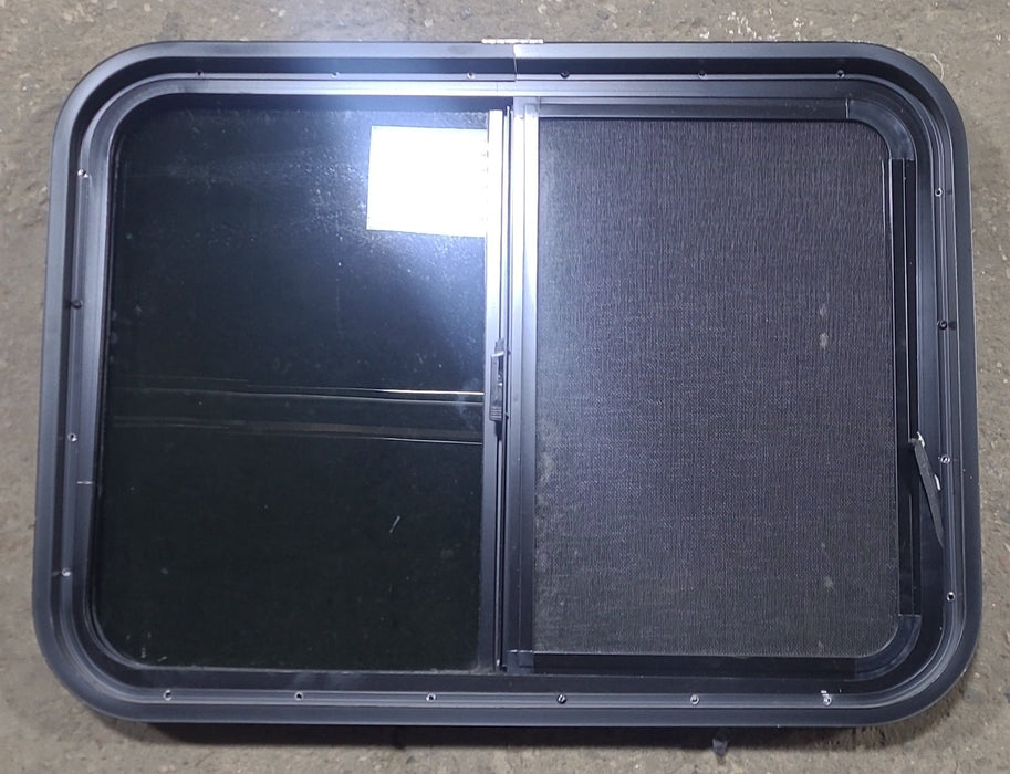 Used Black Radius Opening Window : 29 1/2" W x 21 1/2" H x 2" D