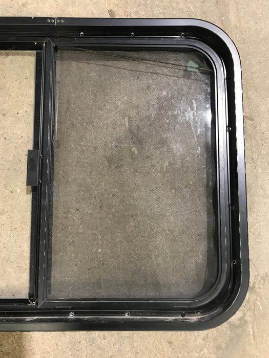 Used Black Radius Opening Window : 29 1/2" W x 21 1/2" H x 2" D
