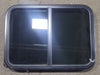 Used Black Radius Opening Window : 29 1/2" W x 21 1/2" H x 2" D - Young Farts RV Parts