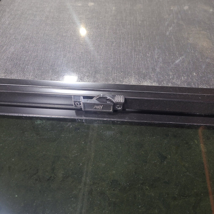 Used Black Radius Opening Window : 29 1/2" W x 21 1/2" H x 2" D