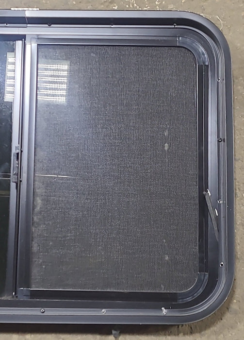 Used Black Radius Opening Window : 29 1/2" W x 21 1/2" H x 2" D