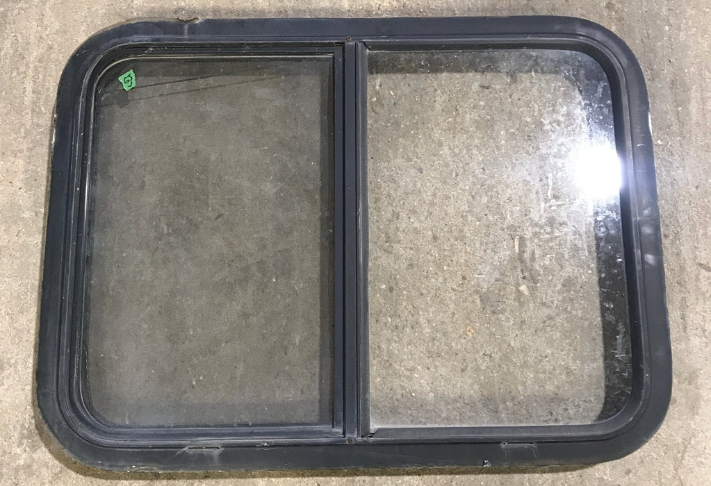 Used Black Radius Opening Window : 29 1/2" W x 21 1/2" H x 2" D