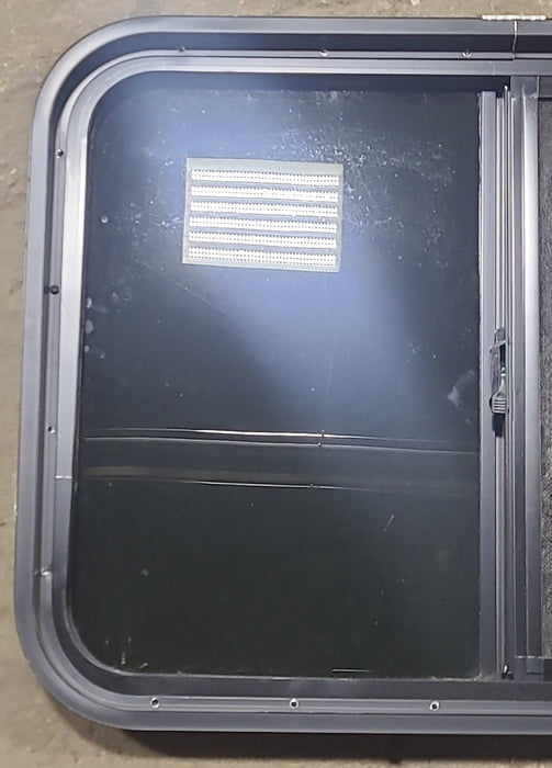 Used Black Radius Opening Window : 29 1/2" W x 21 1/2" H x 2" D