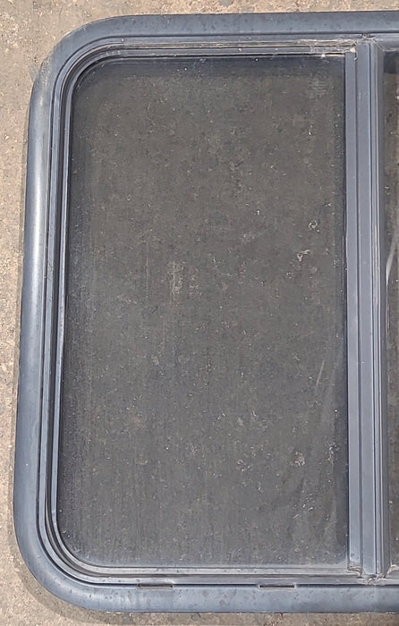 Used Black Radius Opening Window : 29 1/2" W x 25 1/2" H x 1 3/4" D