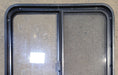 Used Black Radius Opening Window : 29 1/2" W x 34 1/4" H x 1 7/8" - Young Farts RV Parts
