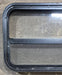 Used Black Radius Opening Window : 29 1/4" W x 17 1/2" H x 1 7/8" D - Young Farts RV Parts