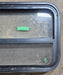 Used Black Radius Opening Window : 29 1/4" W x 17 1/2" H x 1 7/8" D - Young Farts RV Parts