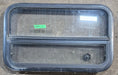 Used Black Radius Opening Window : 29 1/4" W x 17 1/2" H x 1 7/8" D - Young Farts RV Parts