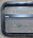 Used Black Radius Opening Window : 29 1/4" W x 17 1/4" H x 1 1/4" D - Young Farts RV Parts