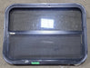 Used Black Radius Opening Window : 29 1/4" W x 21 1/2" H x 1 3/4" D - Young Farts RV Parts
