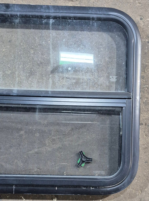 Used Black Radius Opening Window : 29 1/4" W x 21 1/4" H x 1 1/4" D