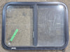Used Black Radius Opening Window : 29 1/4" W x 21 1/4" H x 1 3/4" D - Young Farts RV Parts