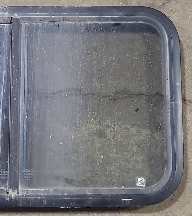 Used Black Radius Opening Window : 29 3/4" W x 17 3/4" H x 1 5/8" D
