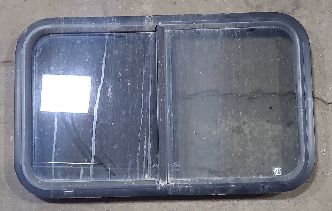 Used Black Radius Opening Window : 29 3/4" W x 17 3/4" H x 1 5/8" D