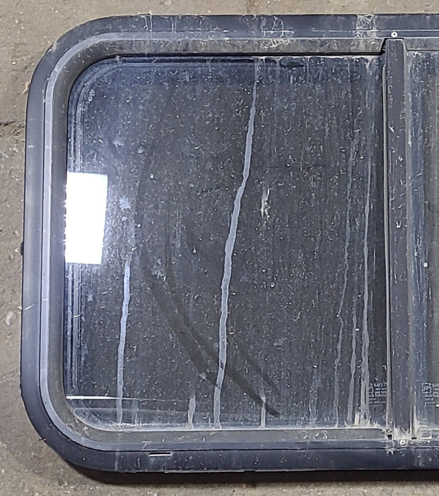 Used Black Radius Opening Window : 29 3/4" W x 17 3/4" H x 1 5/8" D