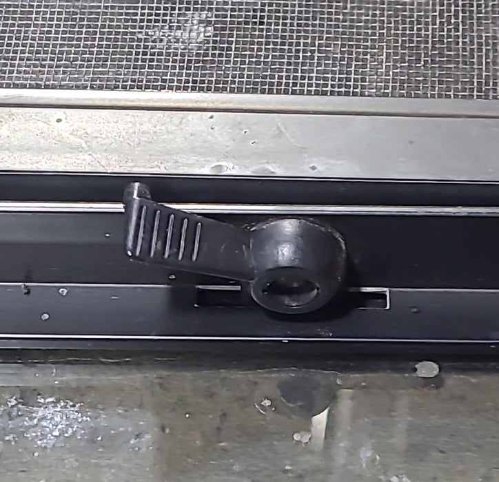 Used Black Radius Opening Window : 29 3/4" W x 17 3/4" H x 1 5/8" D