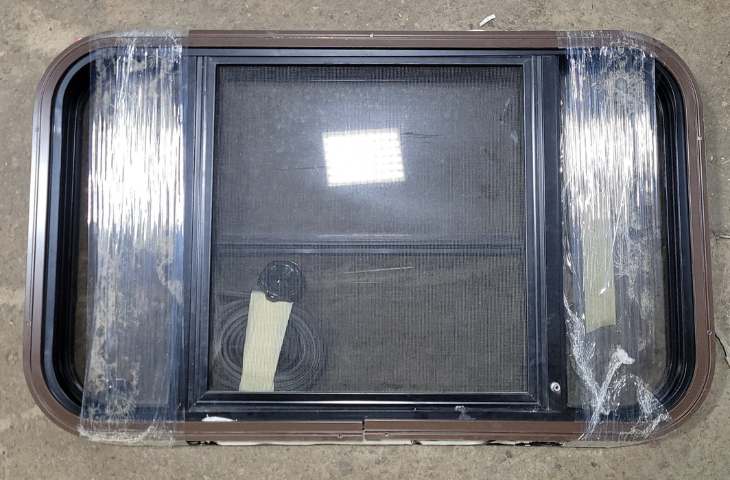 Used Black Radius Opening Window : 29 3/4" W X 17 3/4" H X 2" D