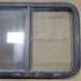Used Black Radius Opening Window : 29 3/8" W X 21 1/2" H X 2" D - Young Farts RV Parts