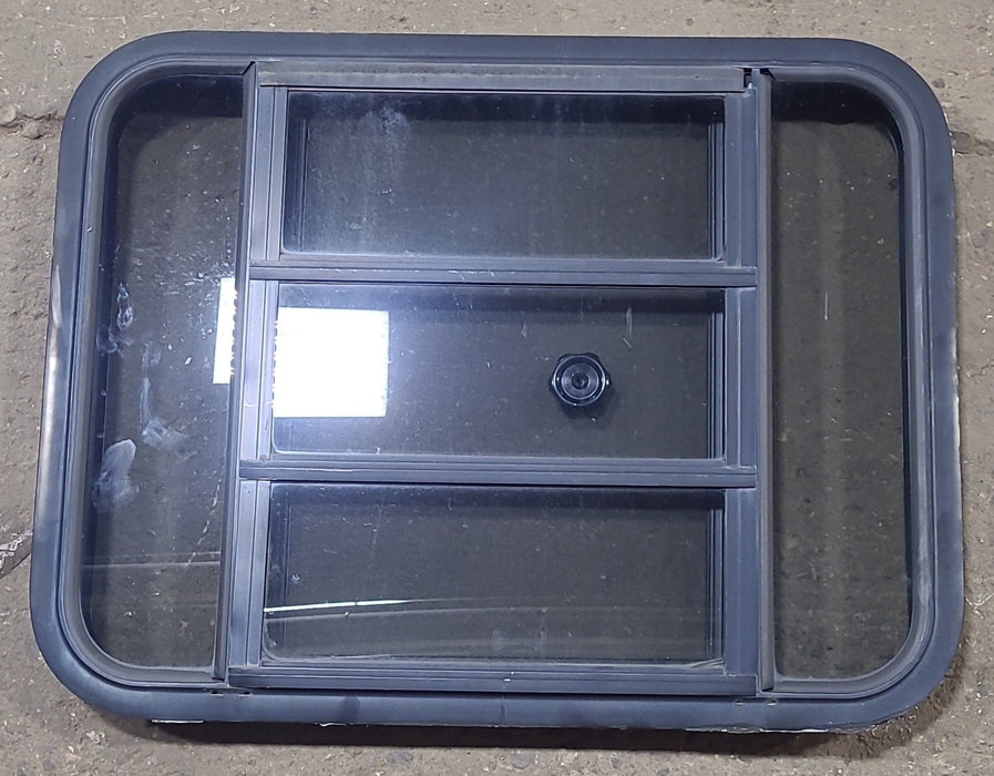 Used Black Radius Opening Window : 29 3/8" W x 22 1/2" H x 1 7/8" D