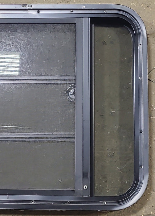 Used Black Radius Opening Window : 29 3/8" W x 22 1/2" H x 1 7/8" D