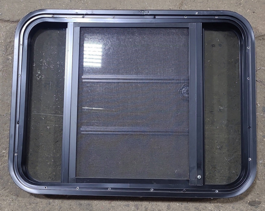 Used Black Radius Opening Window : 29 3/8" W x 22 1/2" H x 1 7/8" D
