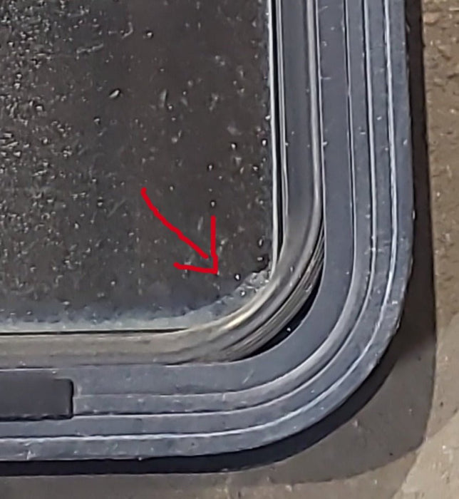 Used Black Radius Opening Window : 29" W x 39 1/2" H x 1 3/4" D