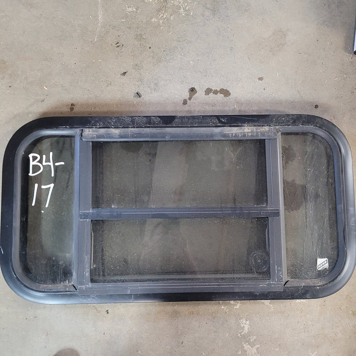 Used Black Radius Opening Window : 29 X 14 1/2 X 2" D