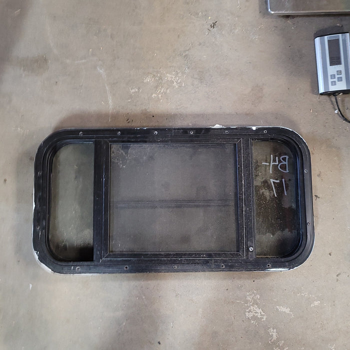 Used Black Radius Opening Window : 29 X 14 1/2 X 2" D