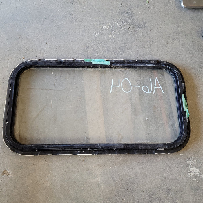 Used Black Radius Opening Window : 29 X 15 X 2" D