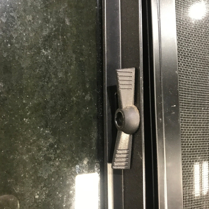Used Black Radius Opening Window : 29.5" X 14.5" X 1.5"