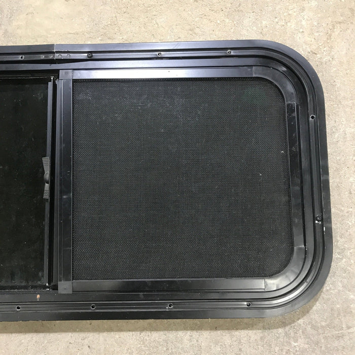 Used Black Radius Opening Window : 29.5" X 14.5" X 1.5"