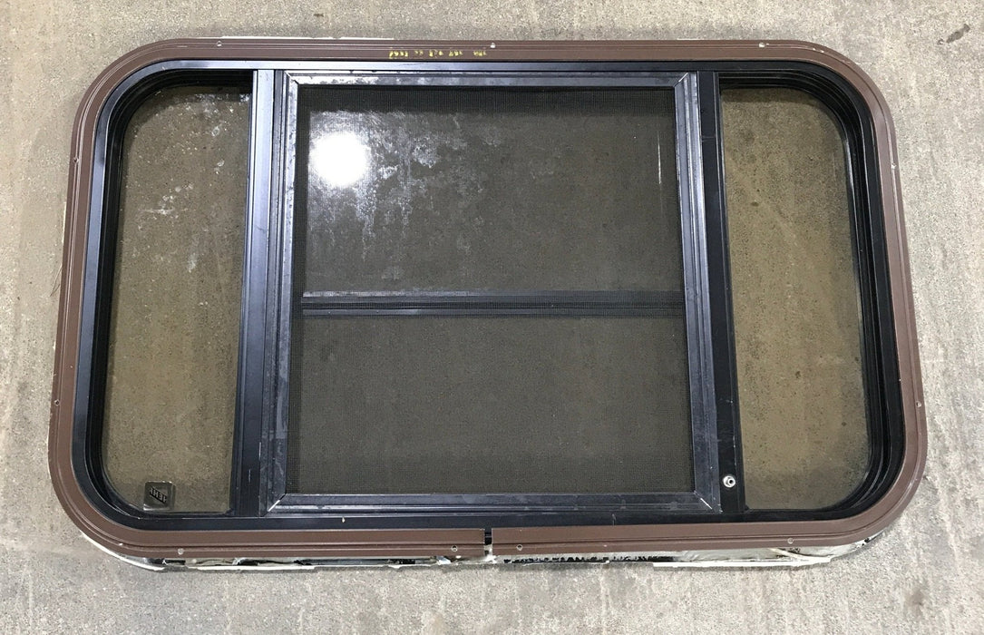 Used Black Radius Opening Window : 30 1/2" W x 18 3/4" H x 1 1/2" D