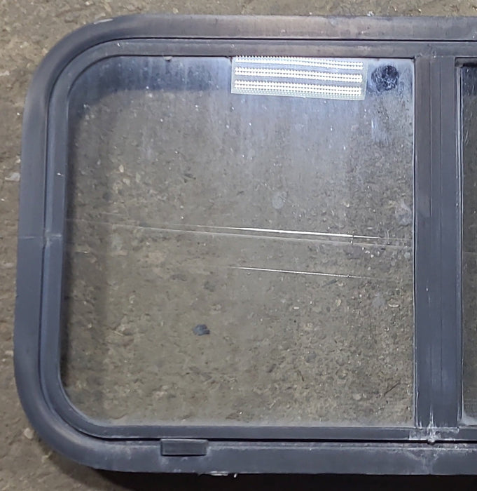 Used Black Radius Opening Window : 30 1/4" W x 16 1/4" H x 2" D