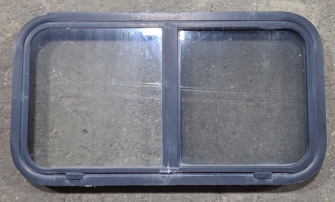 Used Black Radius Opening Window : 30 1/4" W x 16 1/4" H x 2" D
