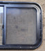 Used Black Radius Opening Window : 30 1/4" W x 17 3/4" H x 1 3/4" - Young Farts RV Parts