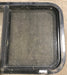 Used Black Radius Opening Window : 30 1/4" W x 17 3/4" H x 1 7/8" D - Young Farts RV Parts