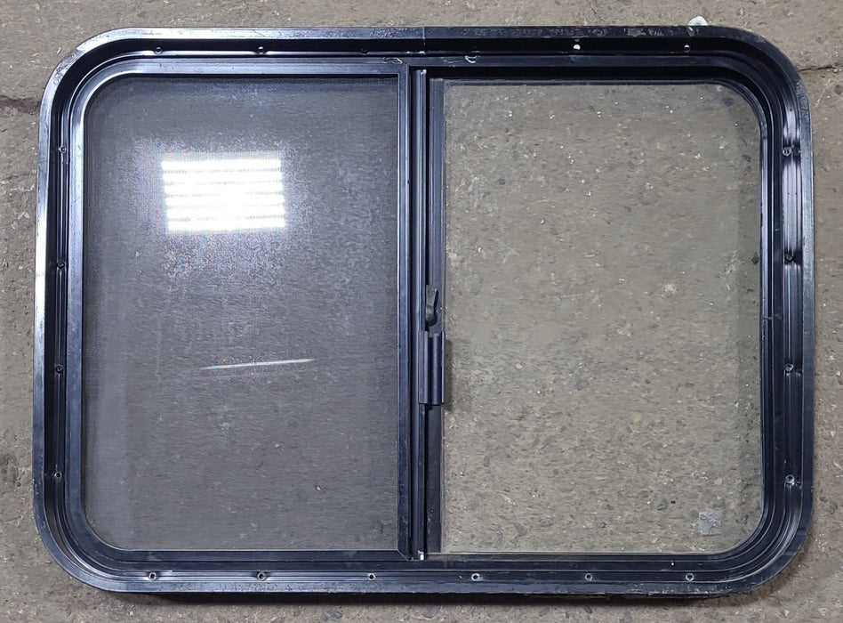 Used Black Radius Opening Window : 30 1/4" W x 22" H x 2" D