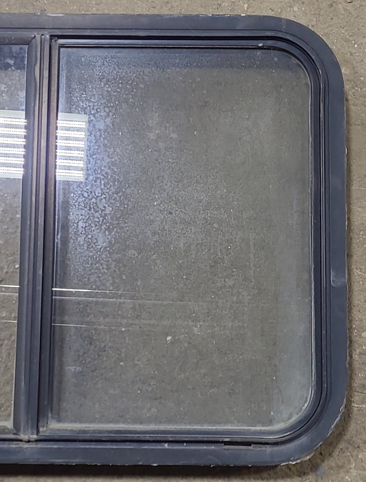 Used Black Radius Opening Window : 30 1/4" W x 22" H x 2" D