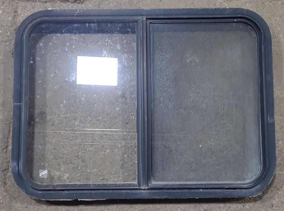 Used Black Radius Opening Window : 30 1/4" W x 22" H x 2" D